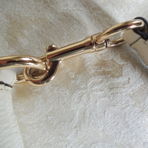 Coach Chalk White Pebbled Leather Lenox Satchel F59325 - Pristine - Picture 11 of 15